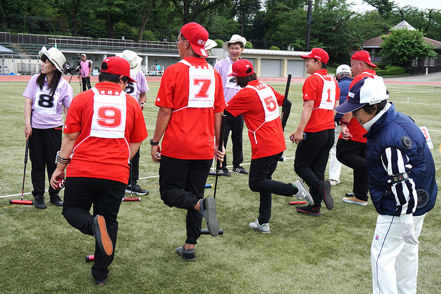 第23回全国社会人ゲートボール大会 用具の点検